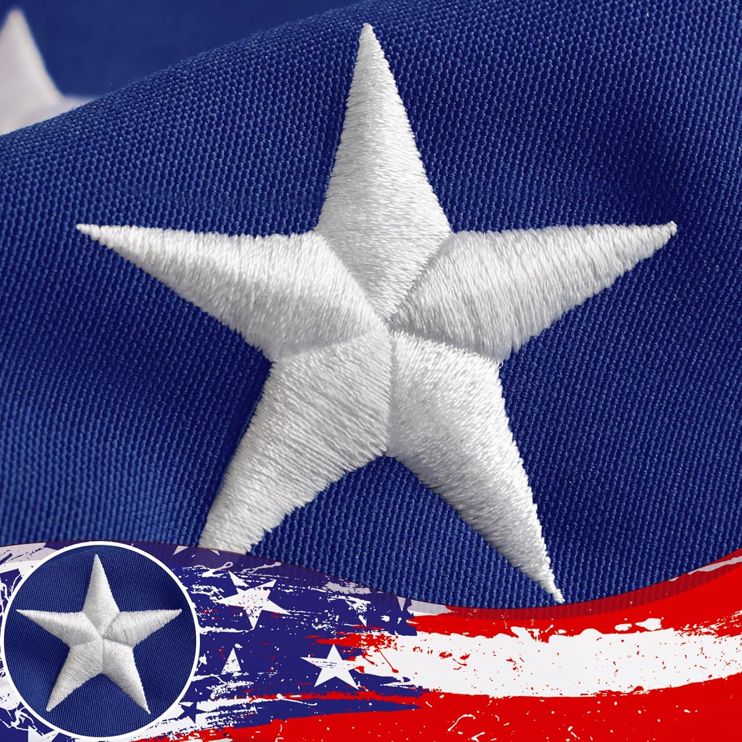100% Made in USA American Flags 3x5 Ft Outside,American Flag Outdoor Heavy Duty,...
