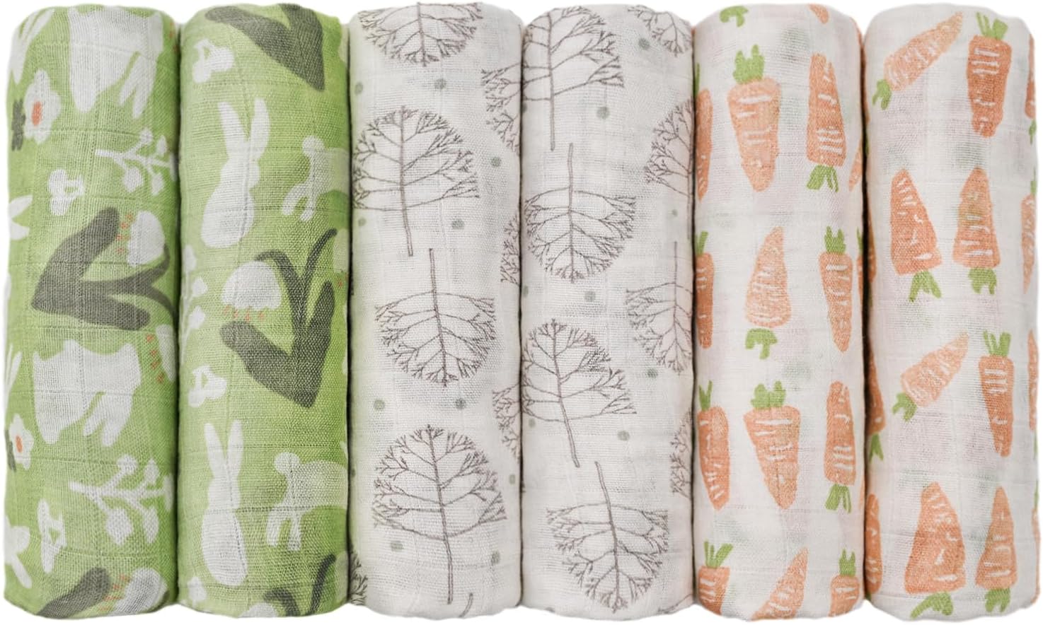 GLLQUEN BABY Muslin Squares Cloth for Baby, 6pack 70cm x 70cm Cotton Burp Cloths...