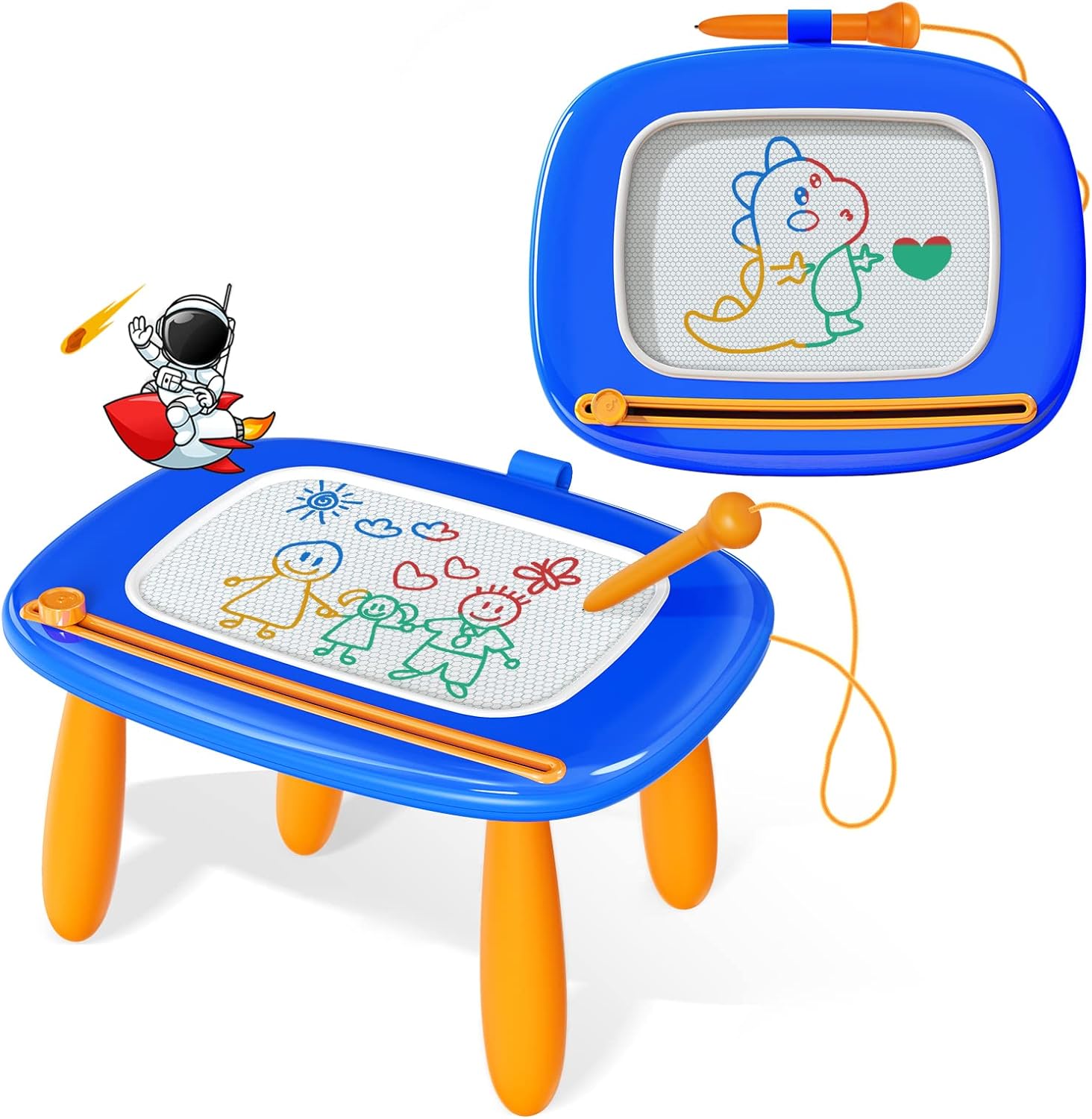 Kikidex Magnetic Drawing Board for 1-3 Year Old Kids, Boy Toys for Toddlers, Bir...