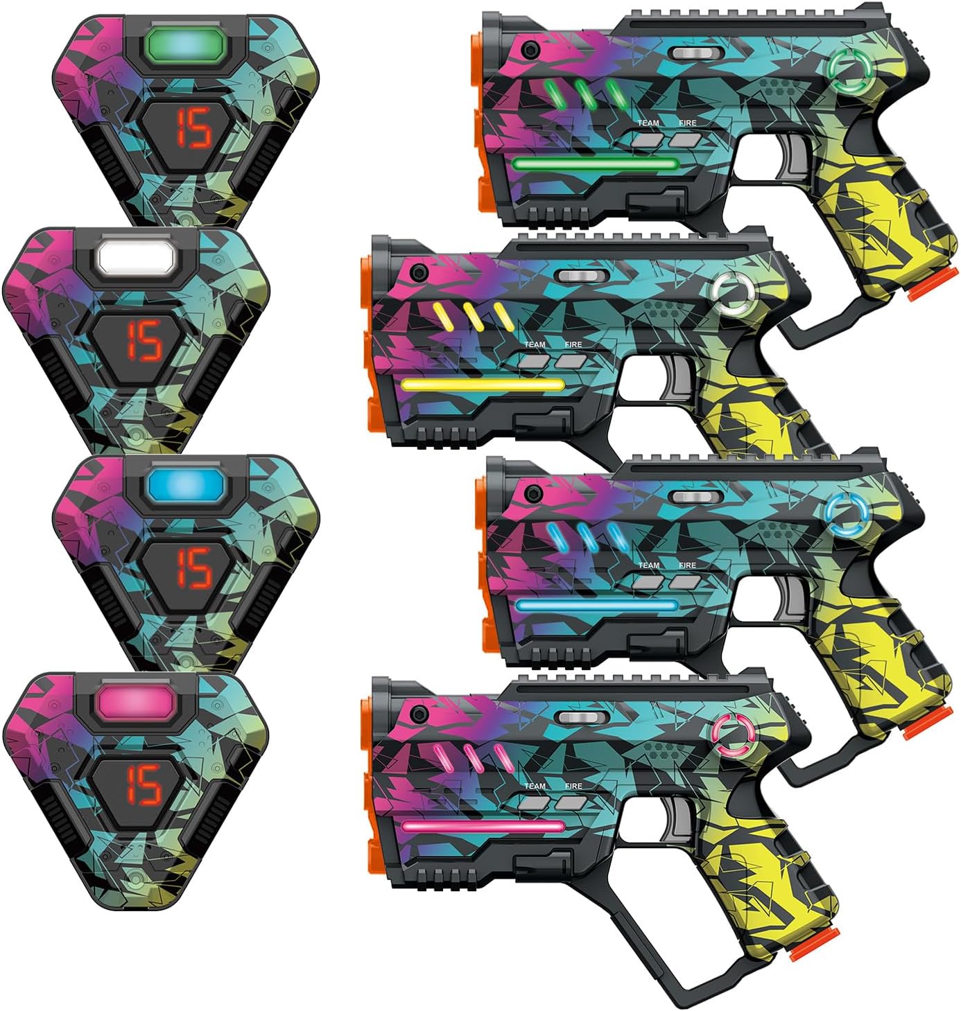 Laser Tag Set of 4, Lazer Tag Game for Kids Indoor...