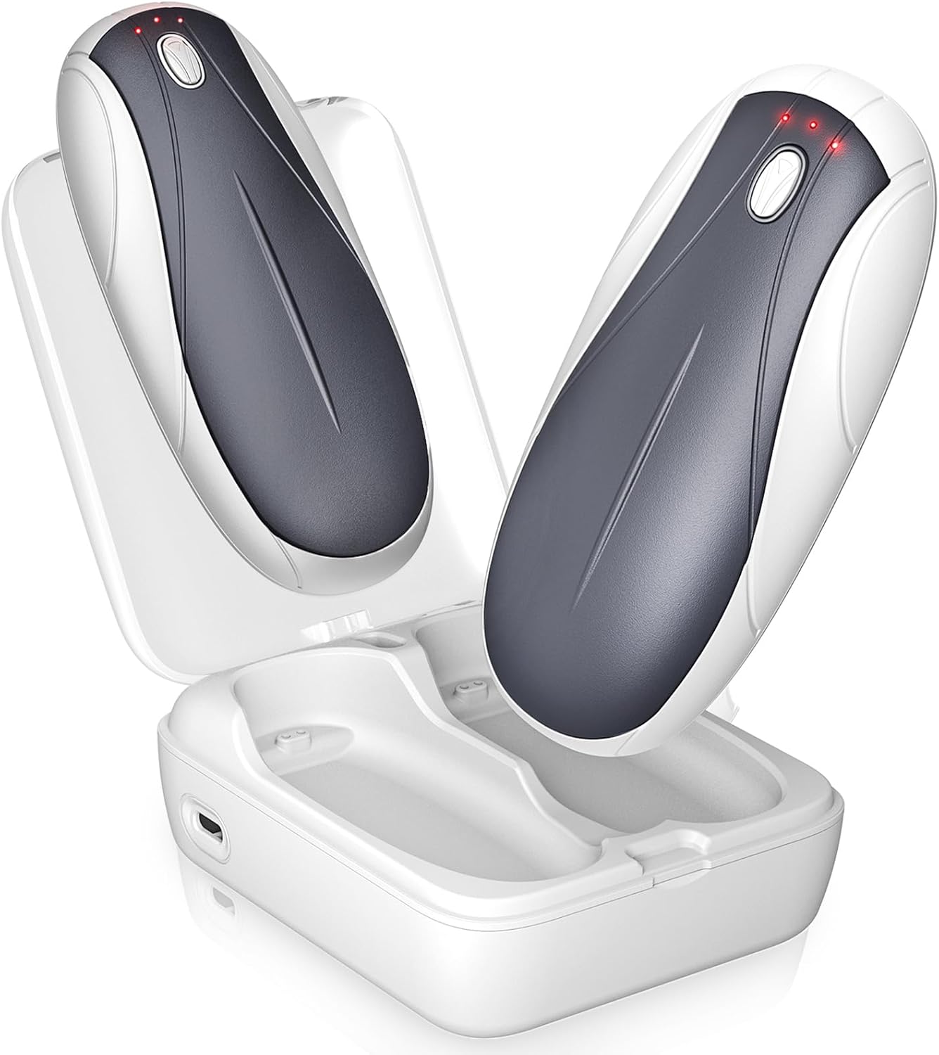 Beuchan Hand Warmers Rechargeable - 2 Pack with Charging Case14000 mAh, AI Smart...