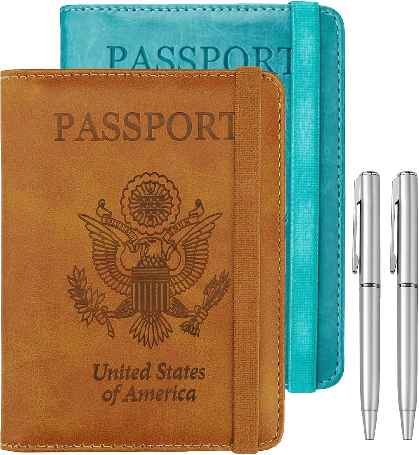 WALNEW Passport Holder for Travel, RFID Passport Cover Wallet for Women Men, PU...