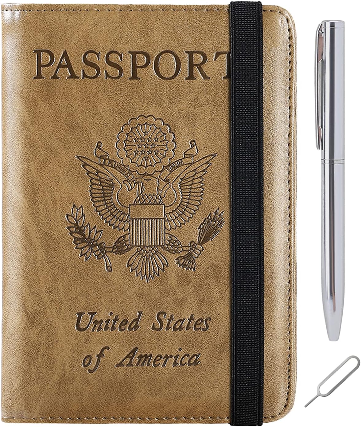 Passport Holder Cover Wallet Travel Essentials RFID Blocking Leather Card Case I...