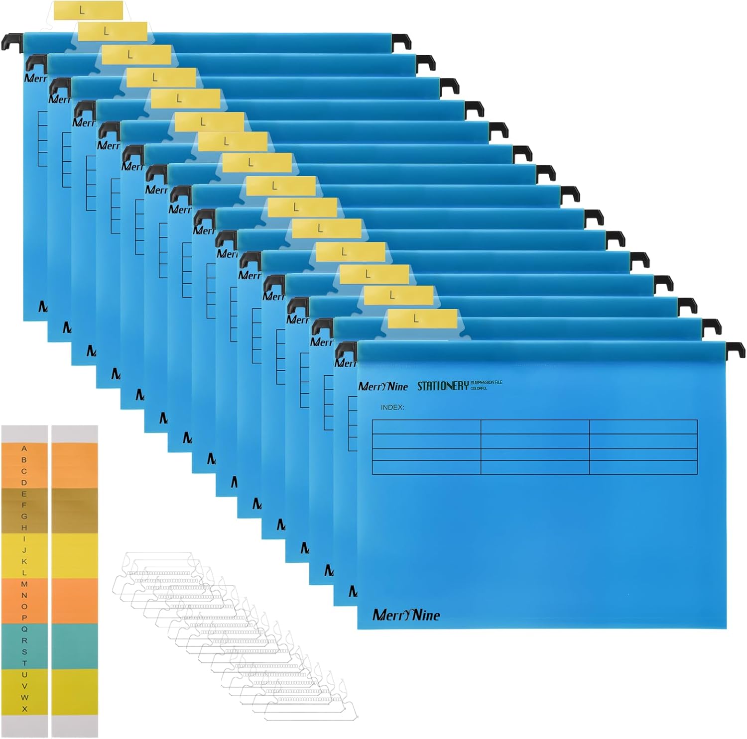 Suspension Files, MerryNine 15PCS Polypropylene Filing Cabinet Suspension Files...