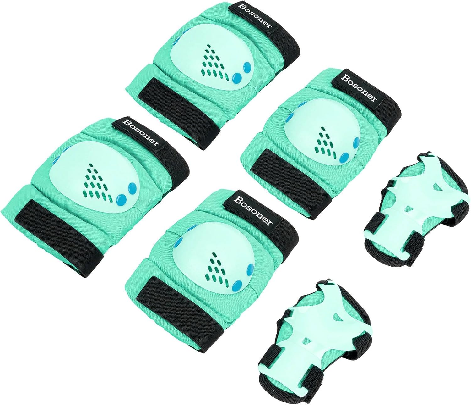 BOSONER Kids/Youth Knee Pad Elbow Pads for Roller Skates Cycling BMX Bike Skateb...