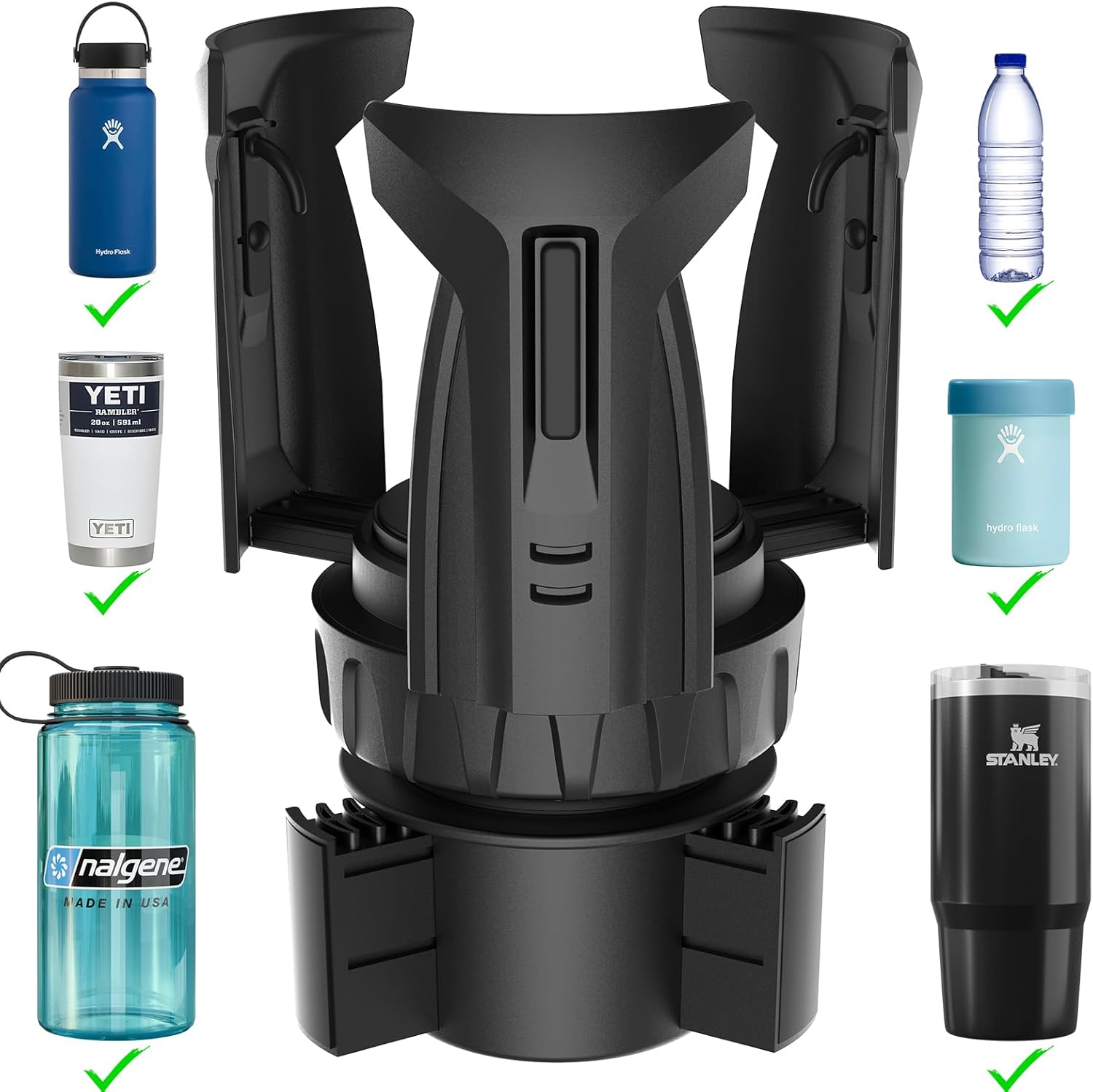 Automatic Car Cup Holder Expander, Large Water Bot...