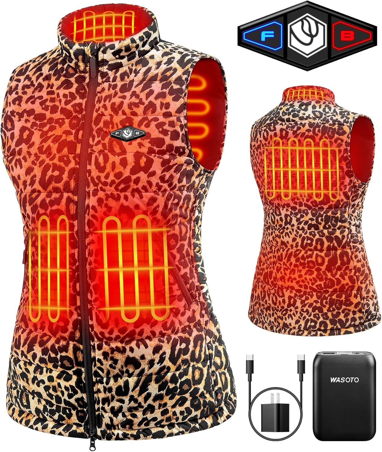 Heated Vest Women With 16000 mAh Battery Pack Charger Included Washable Recharge...