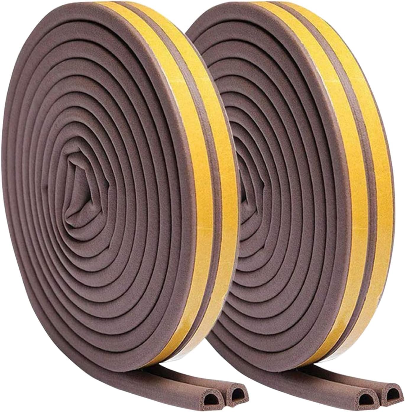 Weather Stripping Tape, Doors Windows Draught Excluder Self-Adhesive Anti-Collis...