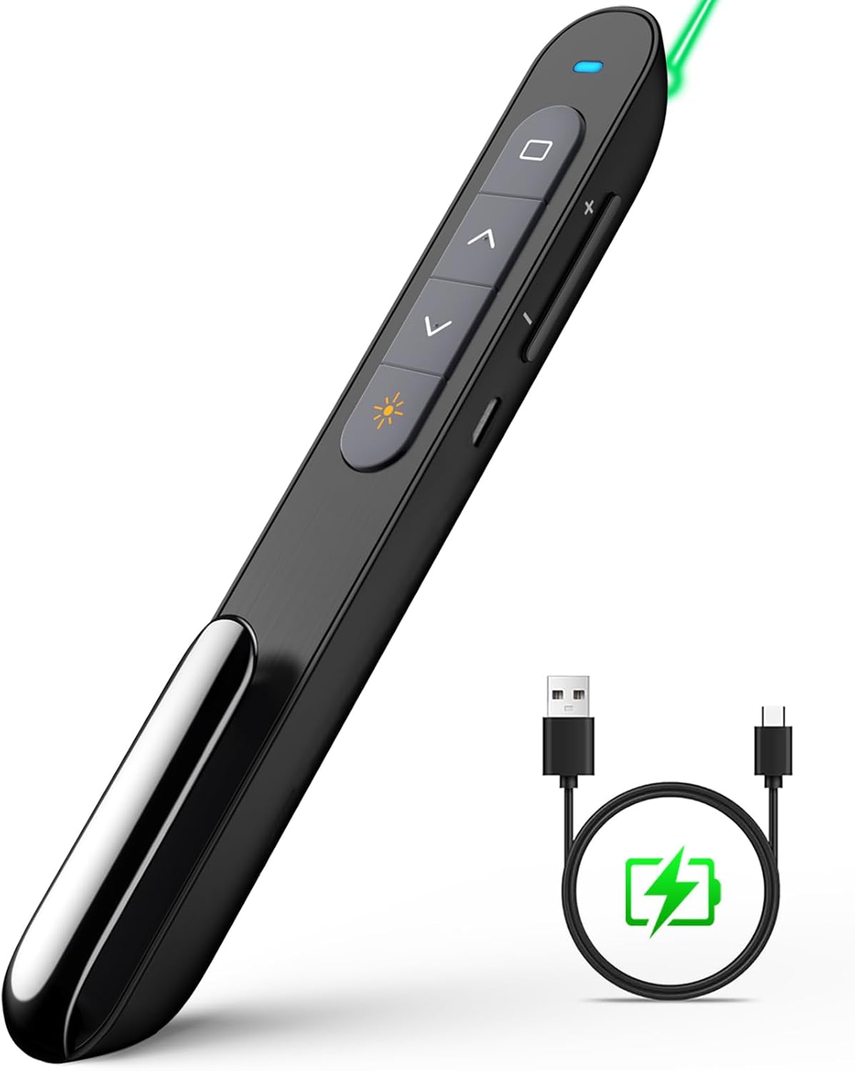 NORWII N76 Green Pointer Presentation 100M, Wireless Presenter Rechargeable Pres...