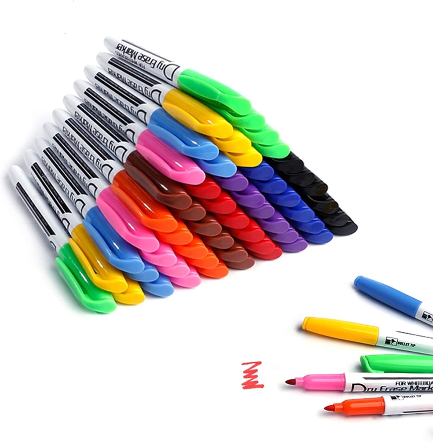 Volcanics Whiteboard Pens White Board Markers Dry Wipe Pens for Whiteboard No to...