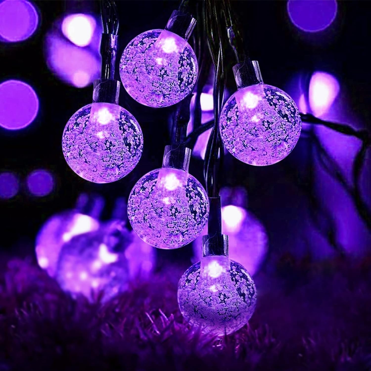 Lezonic Solar String Lights Outdoor, 50LED 7M/23Ft Solar Fairy Lights, 8 Modes S...