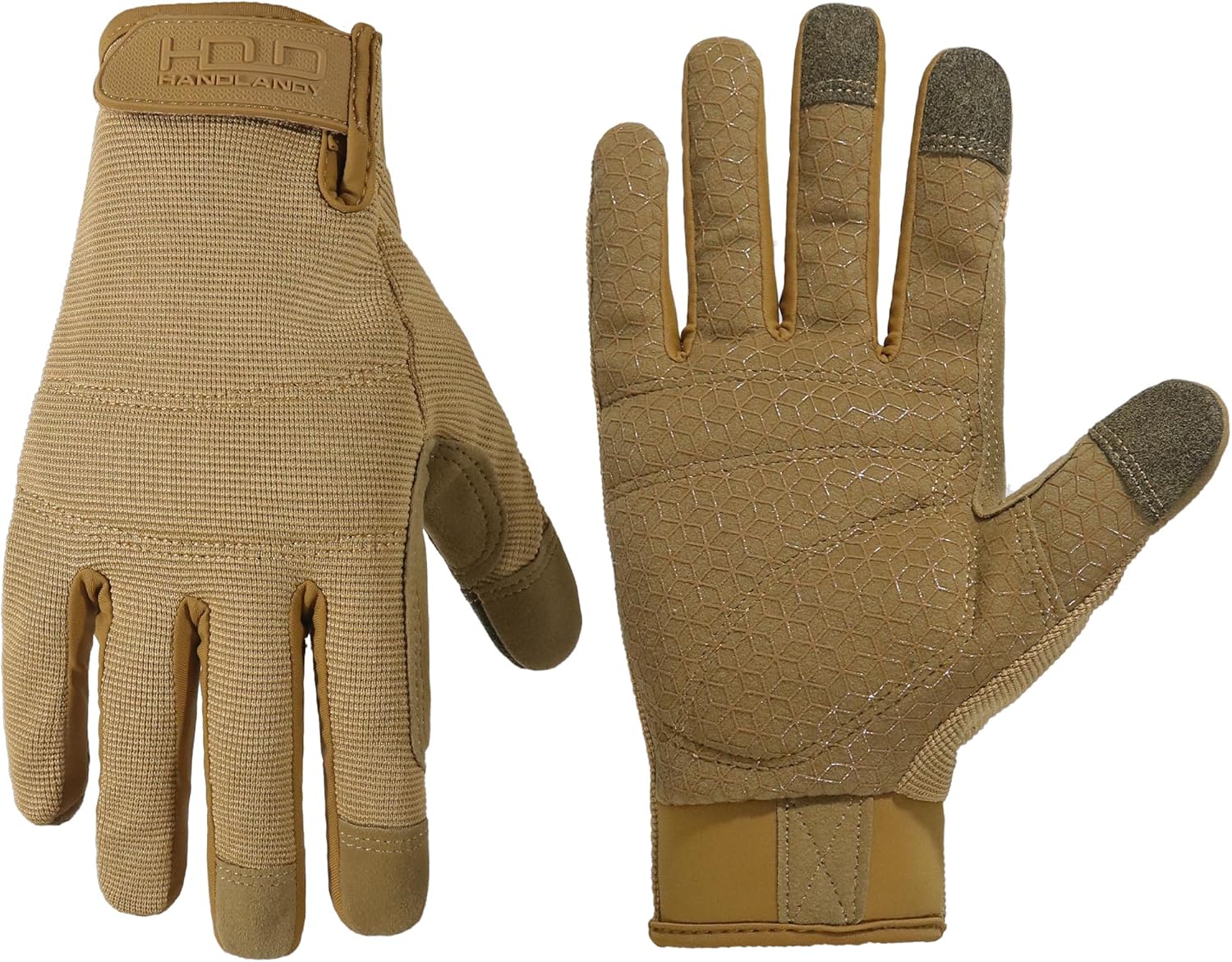 HANDLANDY Work Gloves for Men & Women, Utility Mechanic Working Gloves Touch Scr...