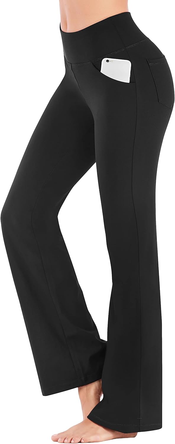 IUGA Bootcut Yoga Pants with Pockets for Women Wide Leg Pants High Waist Workout...
