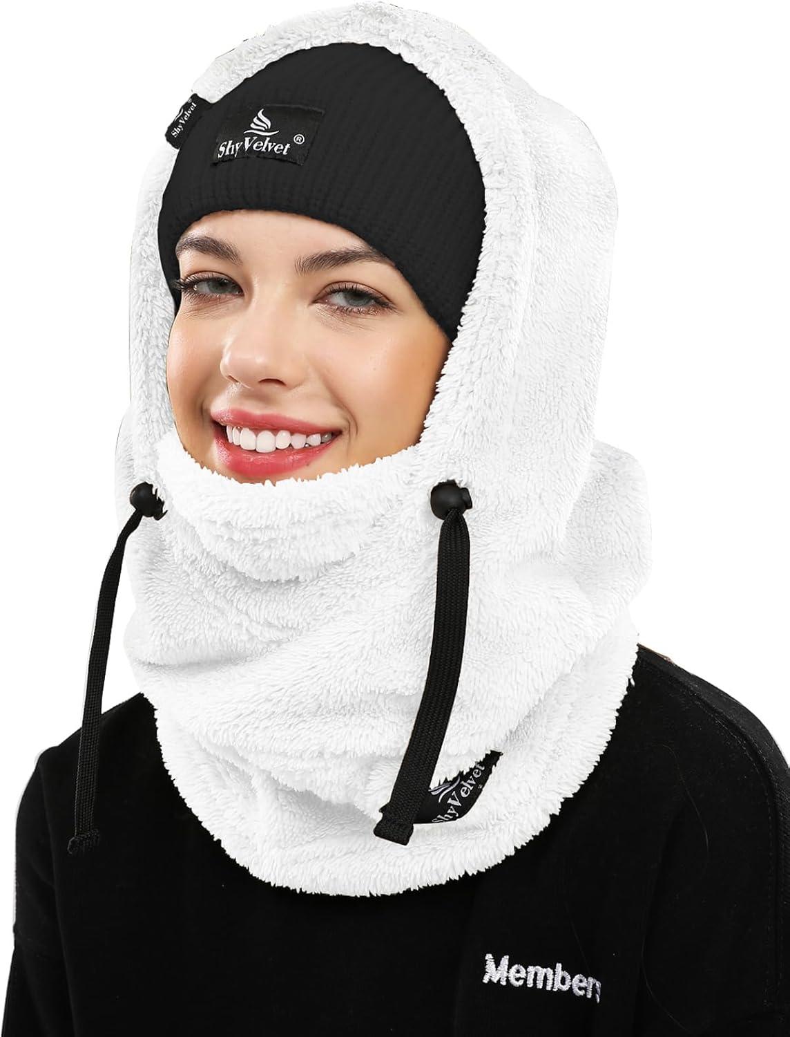 Shy Velvet Thermal Balaclava Unisex Wind-Resistant Ski Mask Fleece Cycling Motor...