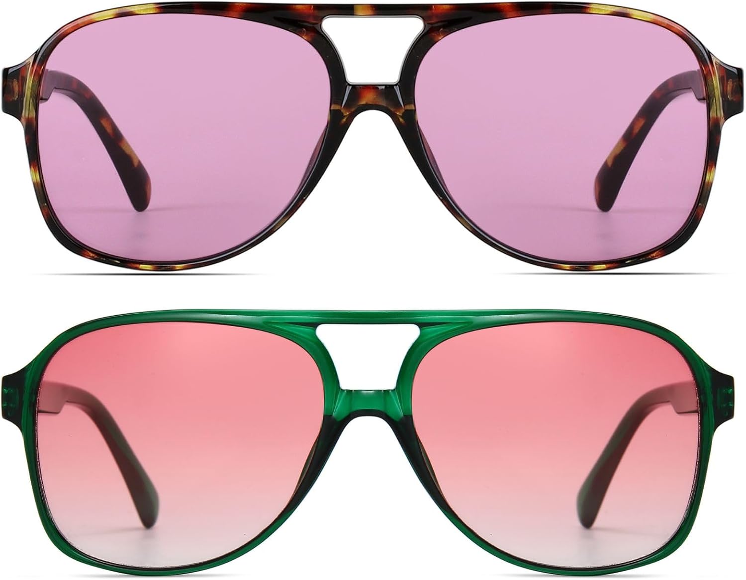 Freckles Mark Vintage Retro 70s Sunglasses for Women Men Classic Large Square Av...