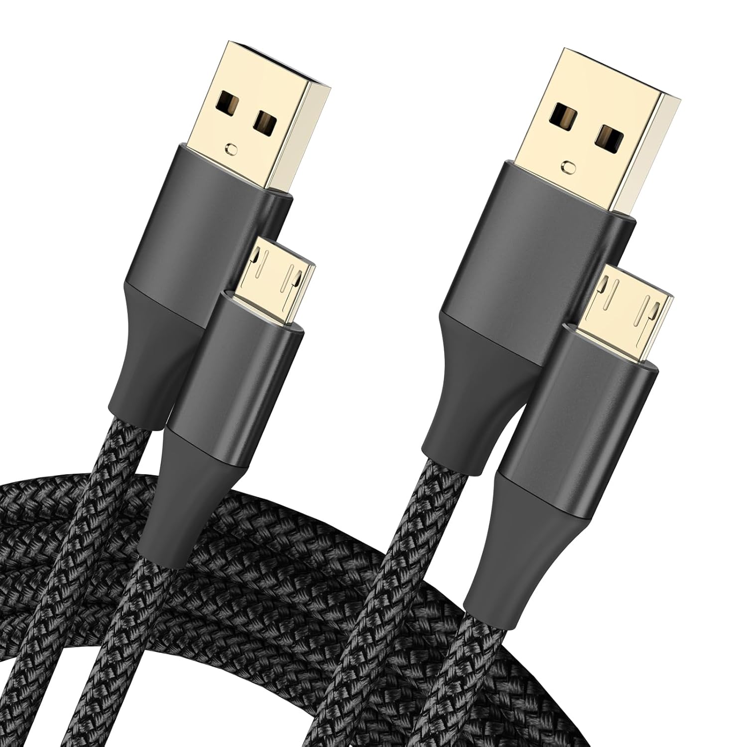 Micro USB Cable, 2Pack 2M Android Charging Cable Long Braided Sync Quick Charge...