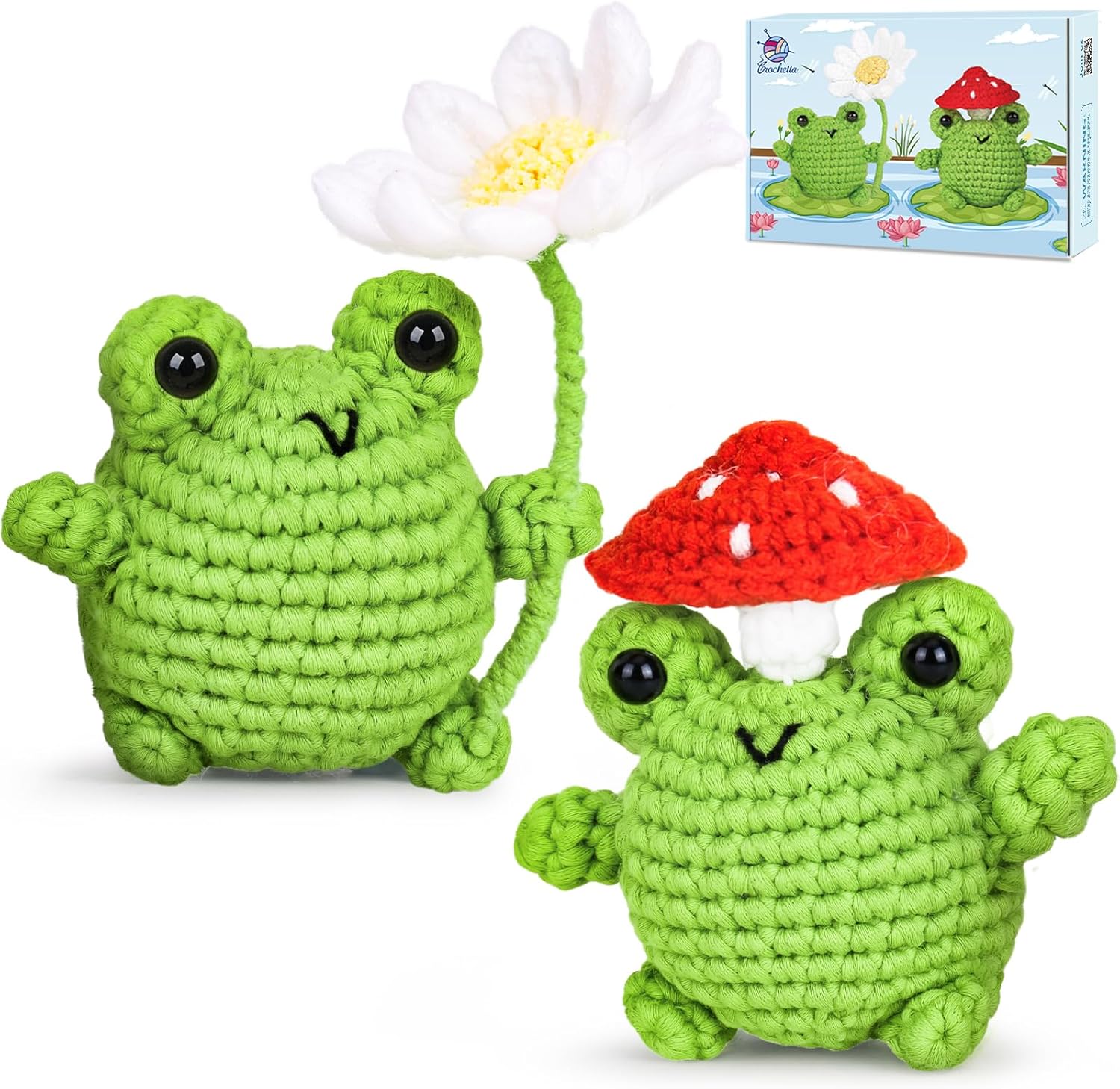 Crochetta Crochet Kit for Beginners, Beginner Crochet Animal Kits for Adults wit...
