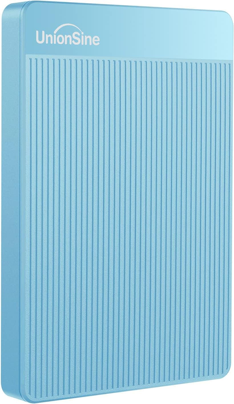 UnionSine External Hard Drive 500GB Ultra Slim Portable Hard Drive USB 3.0 HDD S...