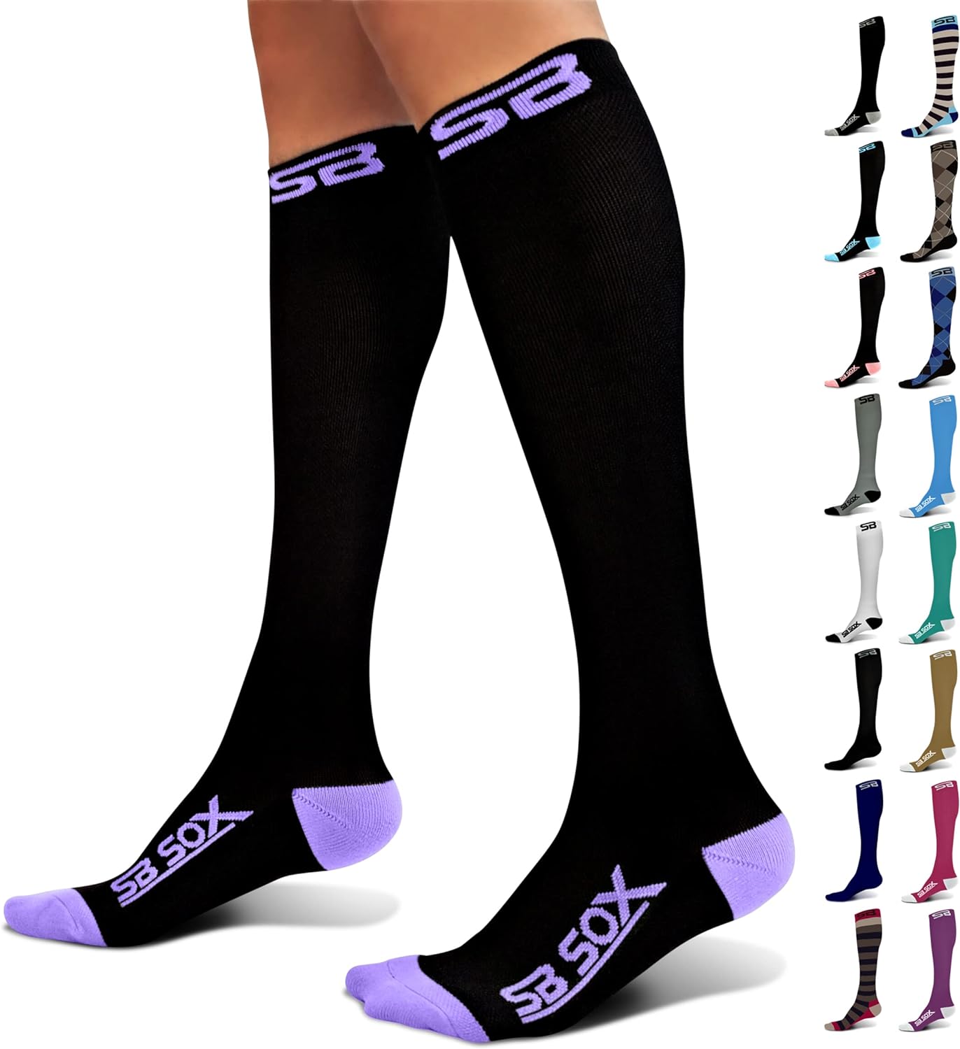 SB SOX Compression Socks (20-30mmHg) for Men & Women – Best Compression Socks fo...