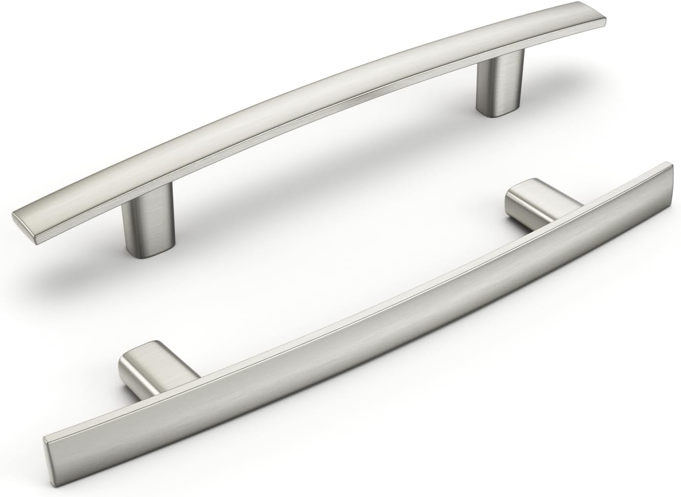homdiy 10 Pack Brushed Nickel Cabinet Handles Kitchen Cabinet Pulls - 4" Arch Dr...