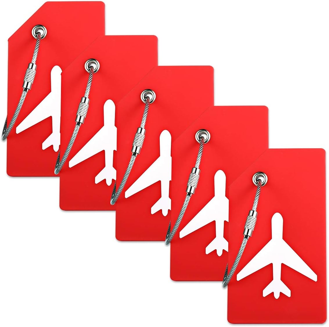 Silicone Luggage Tag with Name ID Card Perfect to Quickly Spot Luggage Suitcase...