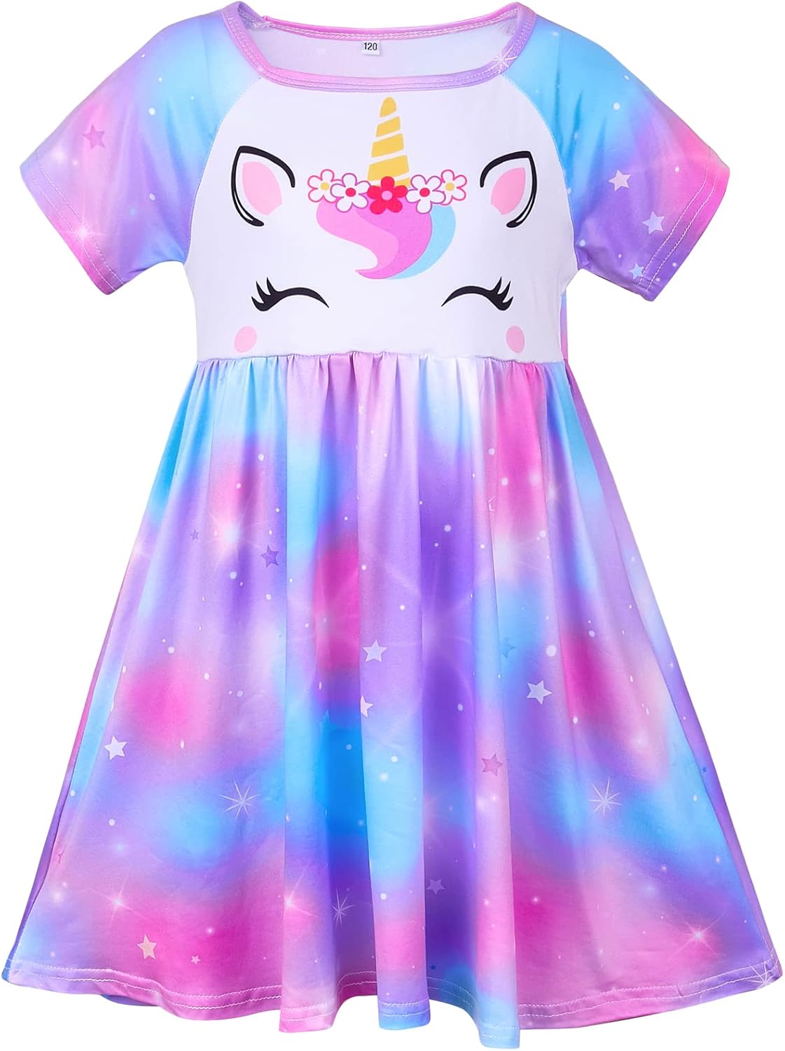 ICOSY Girls Nightgowns Unicorn Dress Pajamas for Toddler Girls Princess Nightgow...