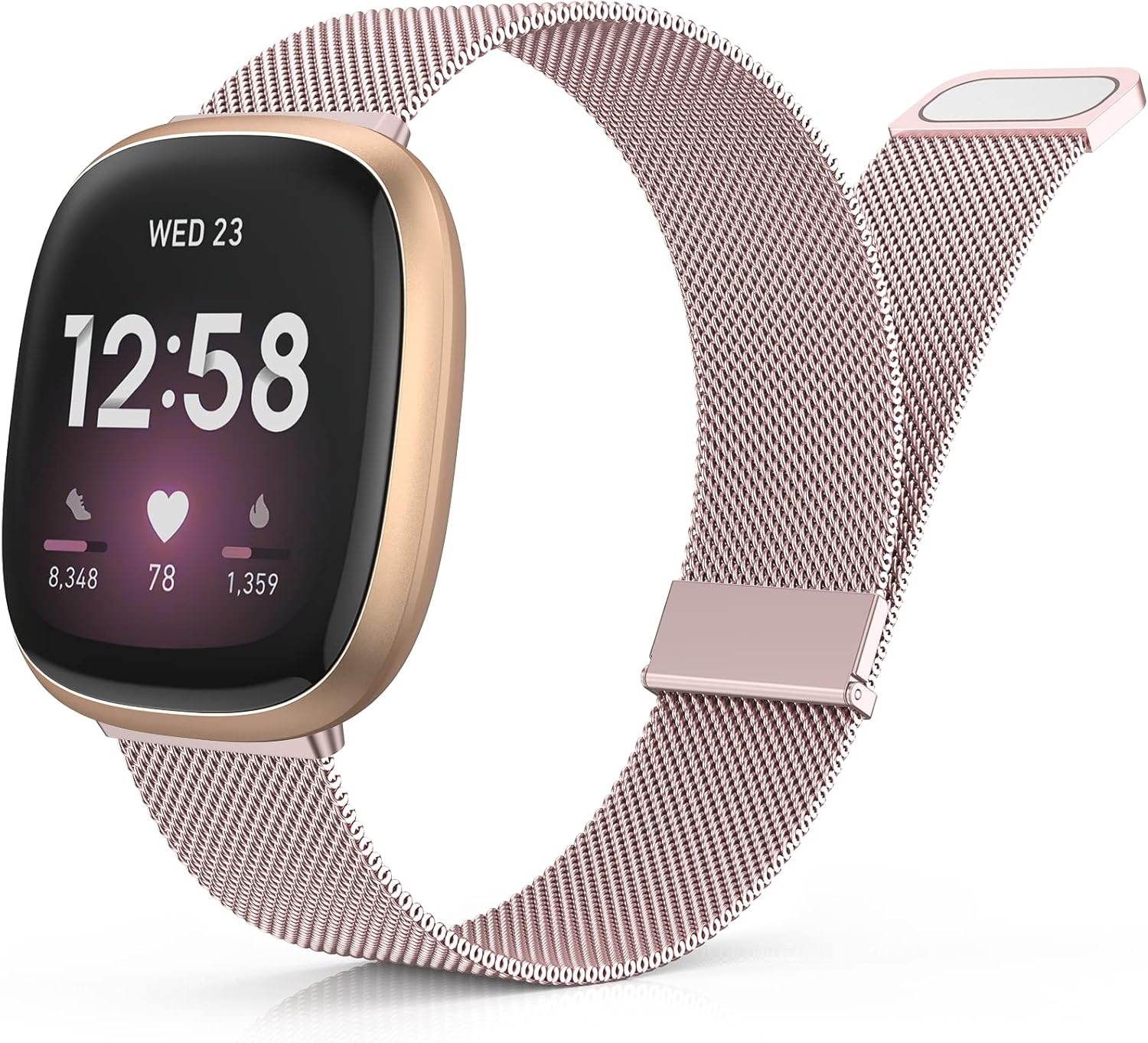 Yoohoo Straps Compatible with Fitbit Versa 3/Fitbit Versa 4/Fitbit Sense 2,Adjus...