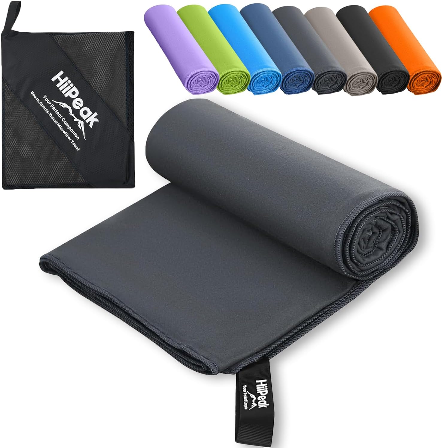 HiiPeak Microfibre Towel Compact Camping Beach Towel - Quick Dry Lightweight Abs...