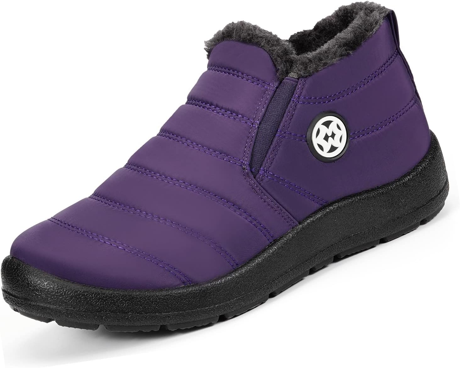Gaatpot Women Winter Warm Snow Boots Ladies Slip On Water-resistant Outdoor Fur...