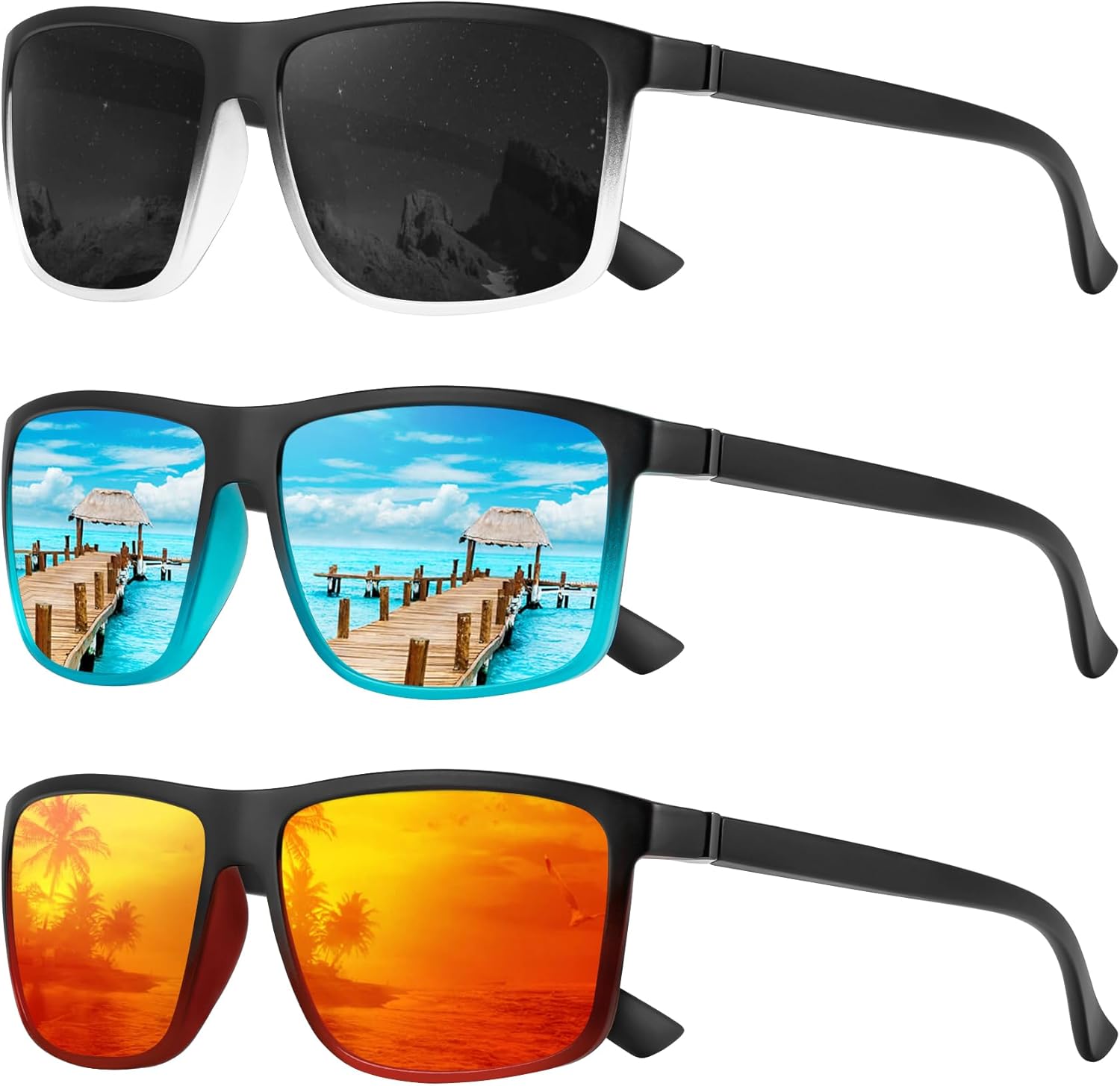 KALIYADI Polarized Sunglasses for Men and Women, Mens Sun Glasses with UV Protec...