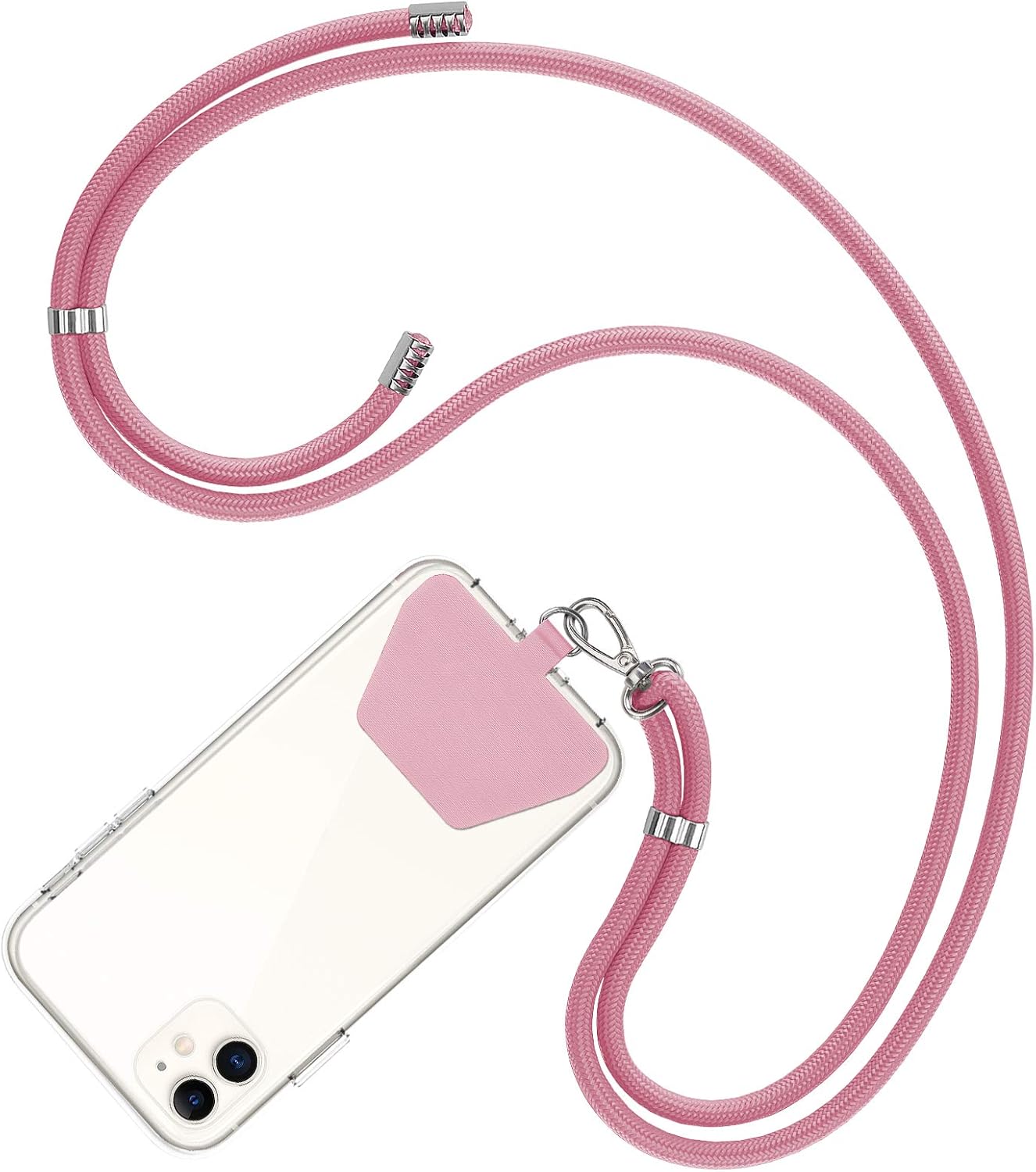 COCASES Crossbody Phone Lanyard Strap with Patch, Adjustable Nylon Neck Strap Ne...