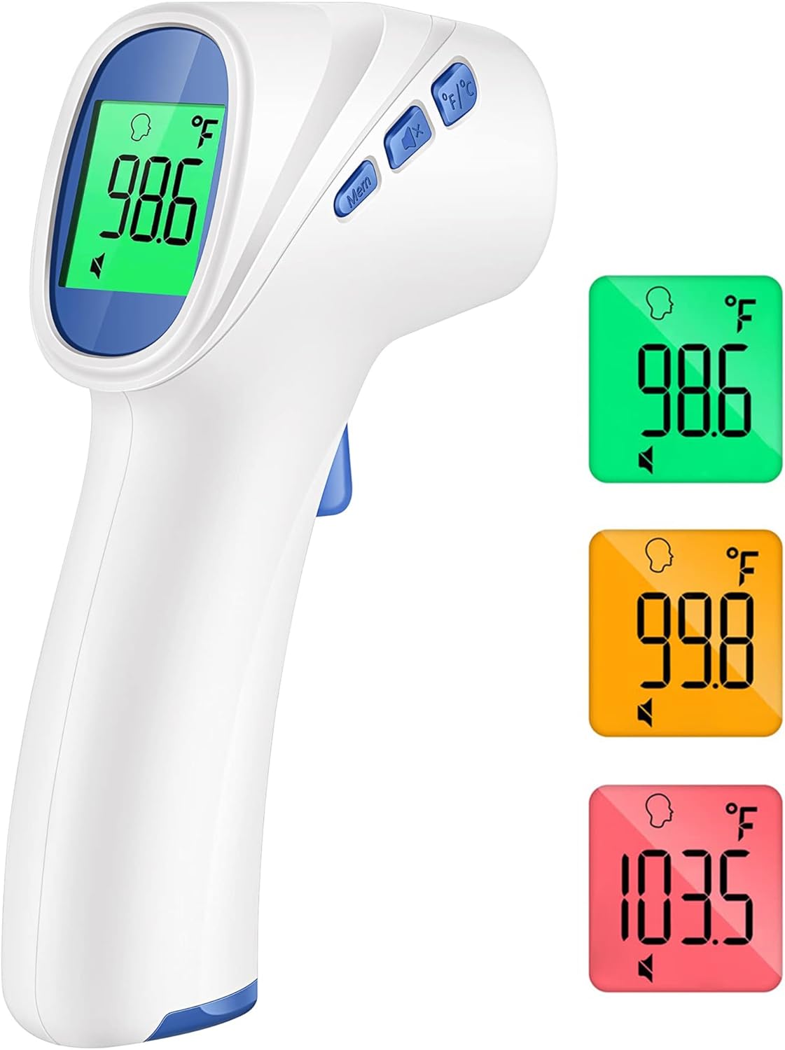 Forehead Thermometer for Adults and Kids, Digital Infrared Thermometer with Feve...
