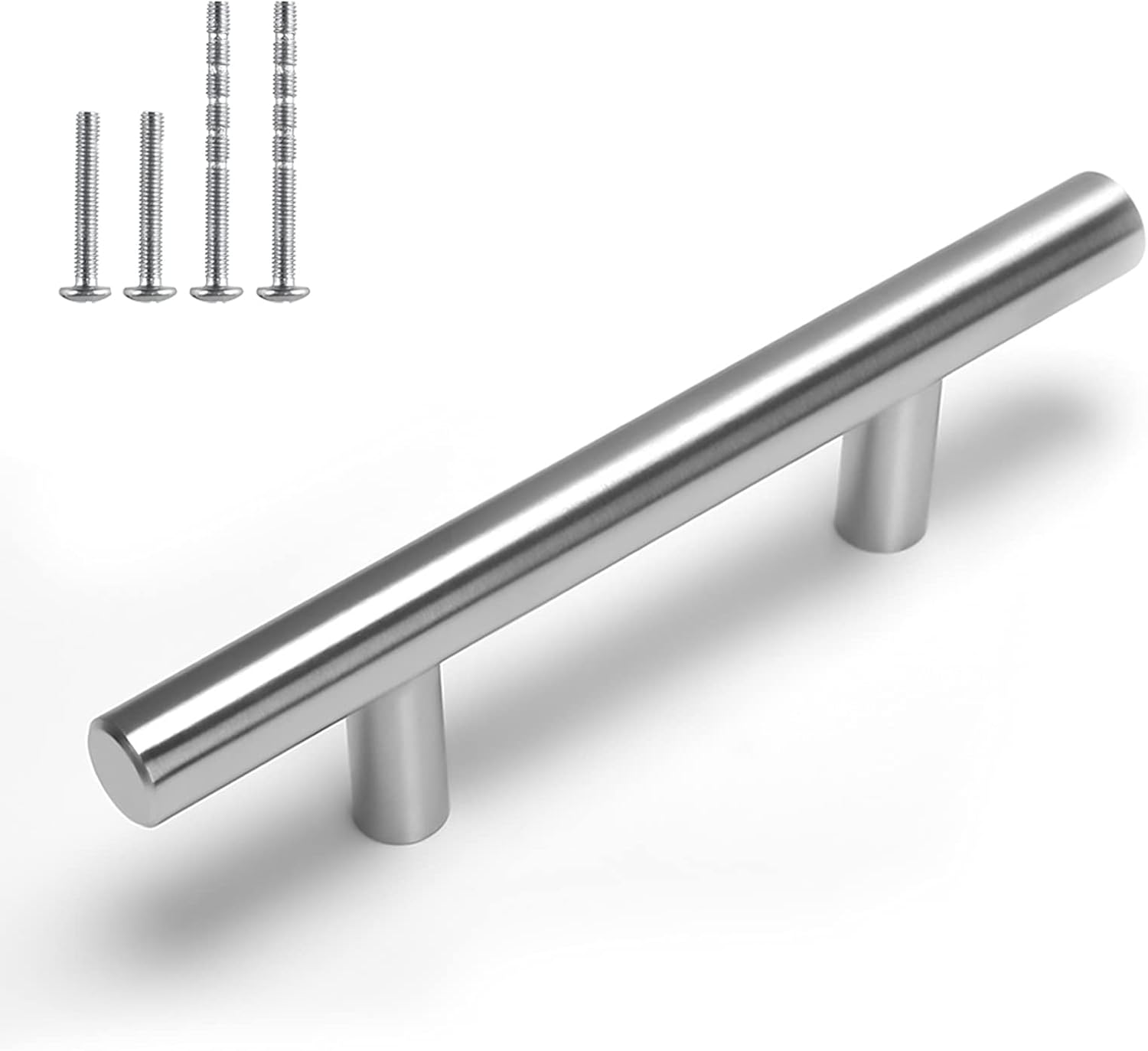 homdiy 5 Pack 3 Inch Brushed Nickel Cabinet Pulls Modern Cabinet Handles - Brush...