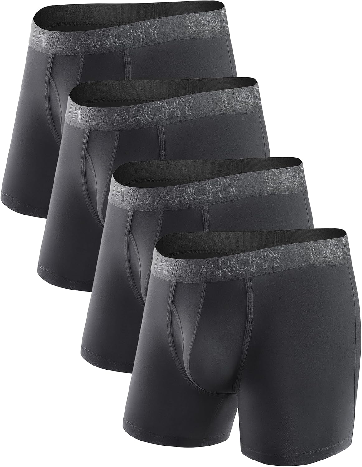 DAVID ARCHY Mens Underwear Boxer Briefs Breathable Soft Moisture-Wicking with Fl...