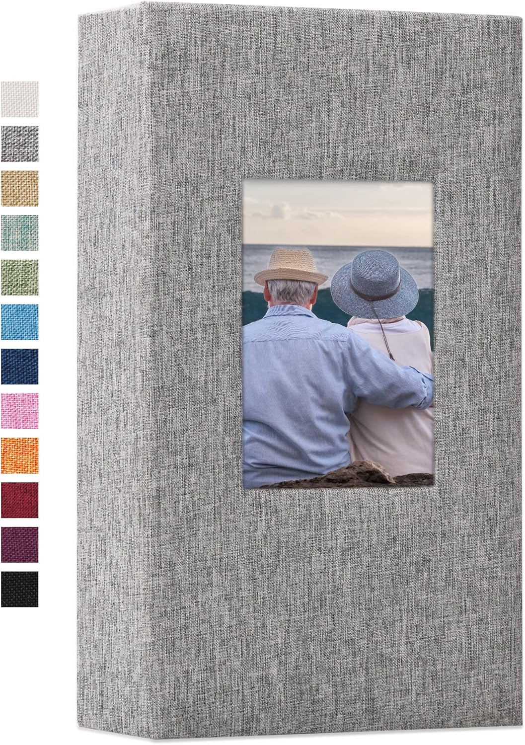 Vienrose Photo Album 4x6 with 300 Pockets Fabric Linen Cover Photo Book Slip-in...