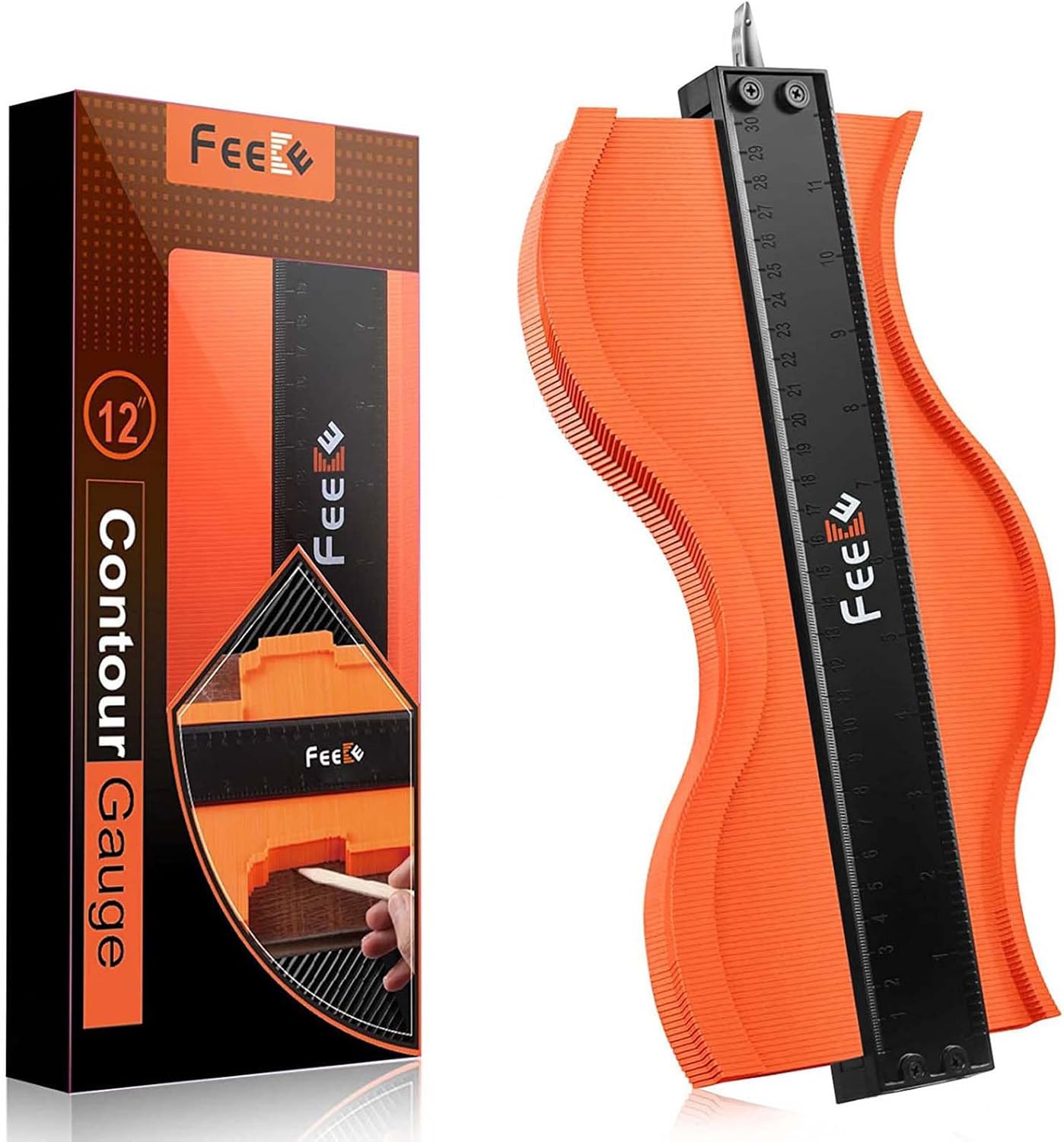 Contour Gauge Christmas Gifts (12 Inch) with Lock Profile Tool, Super Contour Du...