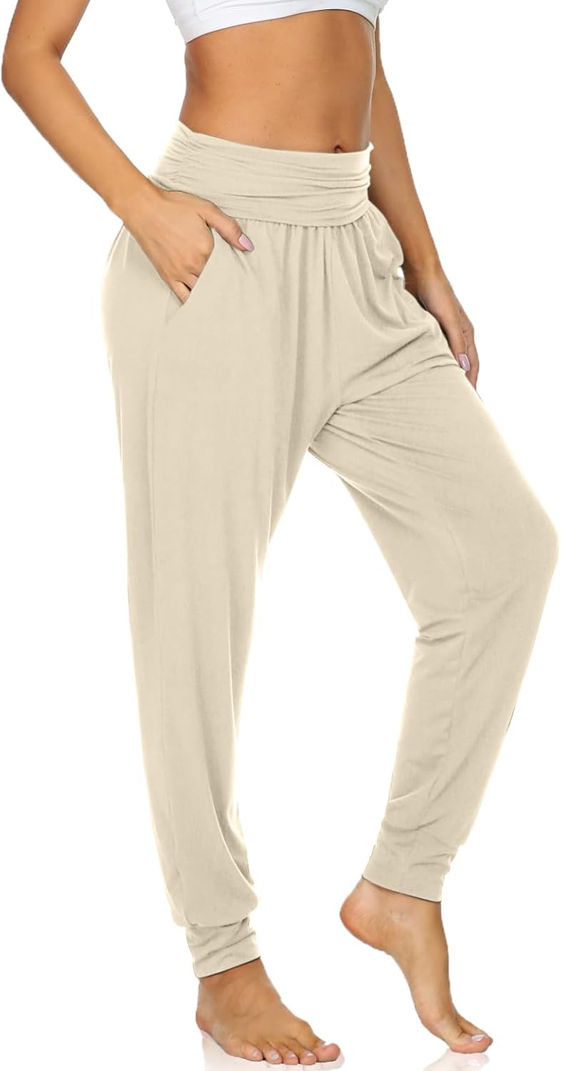UEU Women's Cozy Yoga Joggers Pants Loose Workout Sweatpants Comfy Lounge Pants...