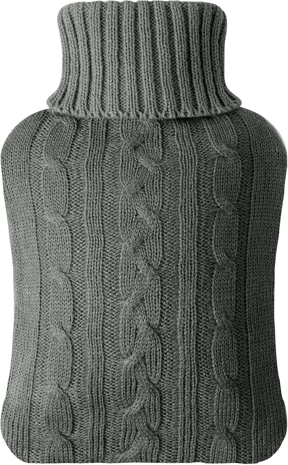 Vicloon Hot Water Bottle with Knitted Cover, 2L Hot Water Bottle for Hot and Col...