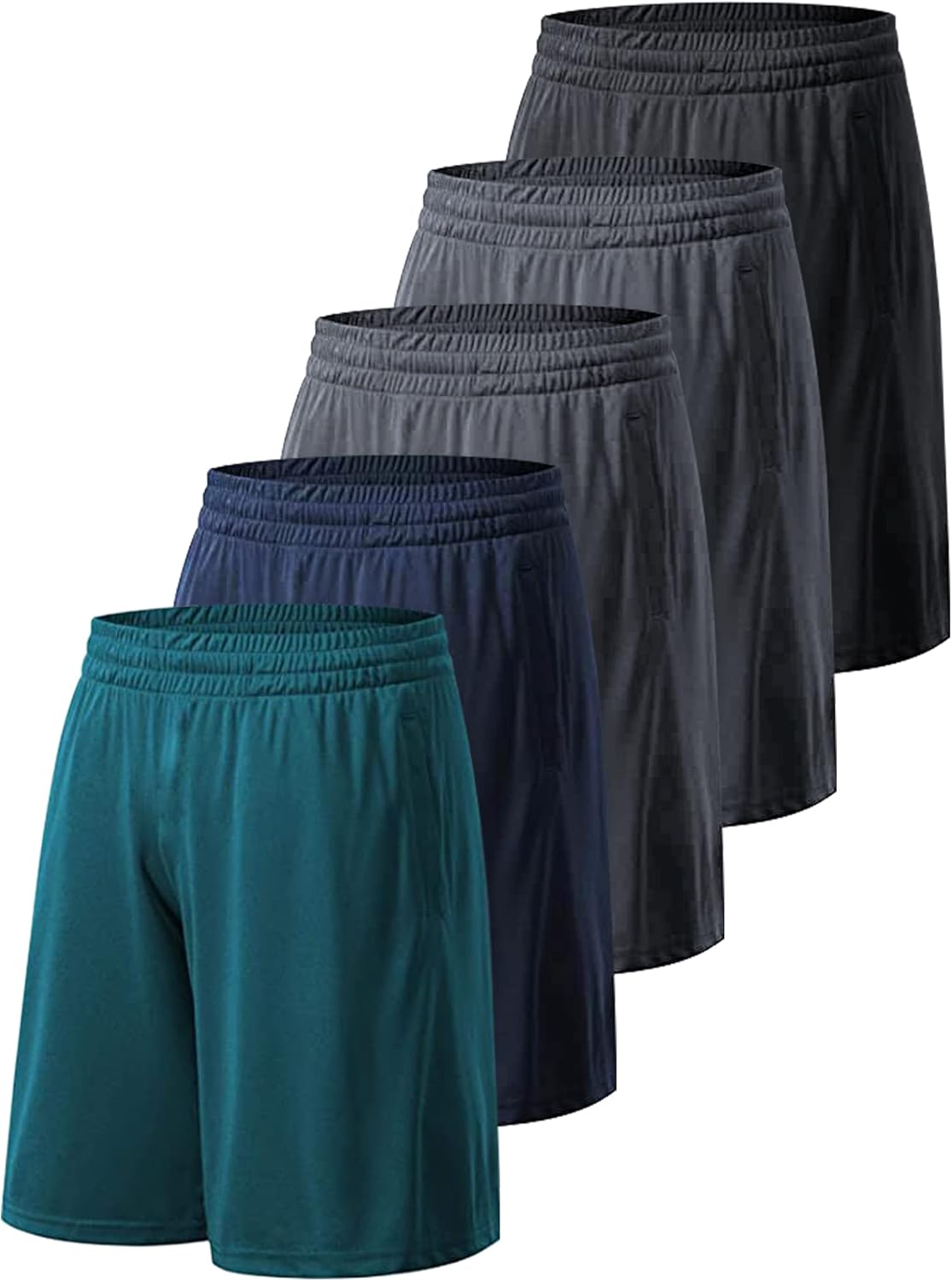 Men's Athletic Shorts with Pockets and Elastic Waistband Quick Dry Activewear Wo...