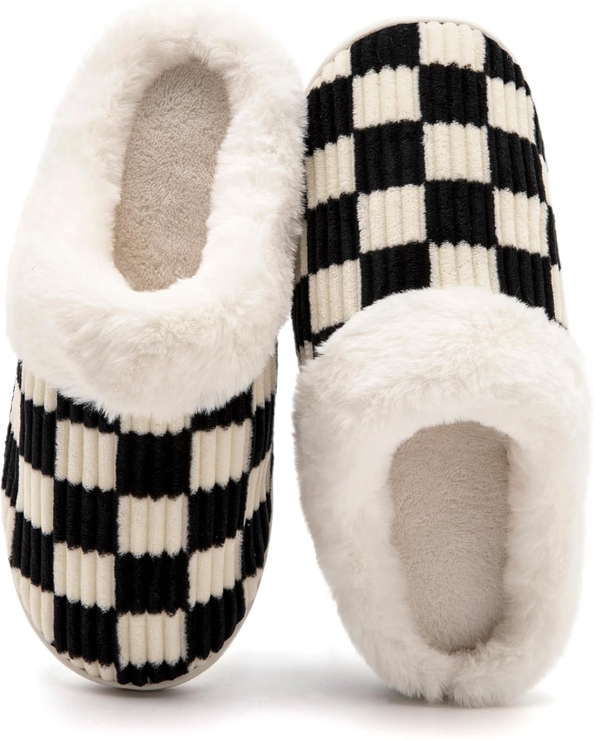 Guyarns House Slippers for Women,Fuzzy Mens Slippers,Casual House Shoes Memory F...