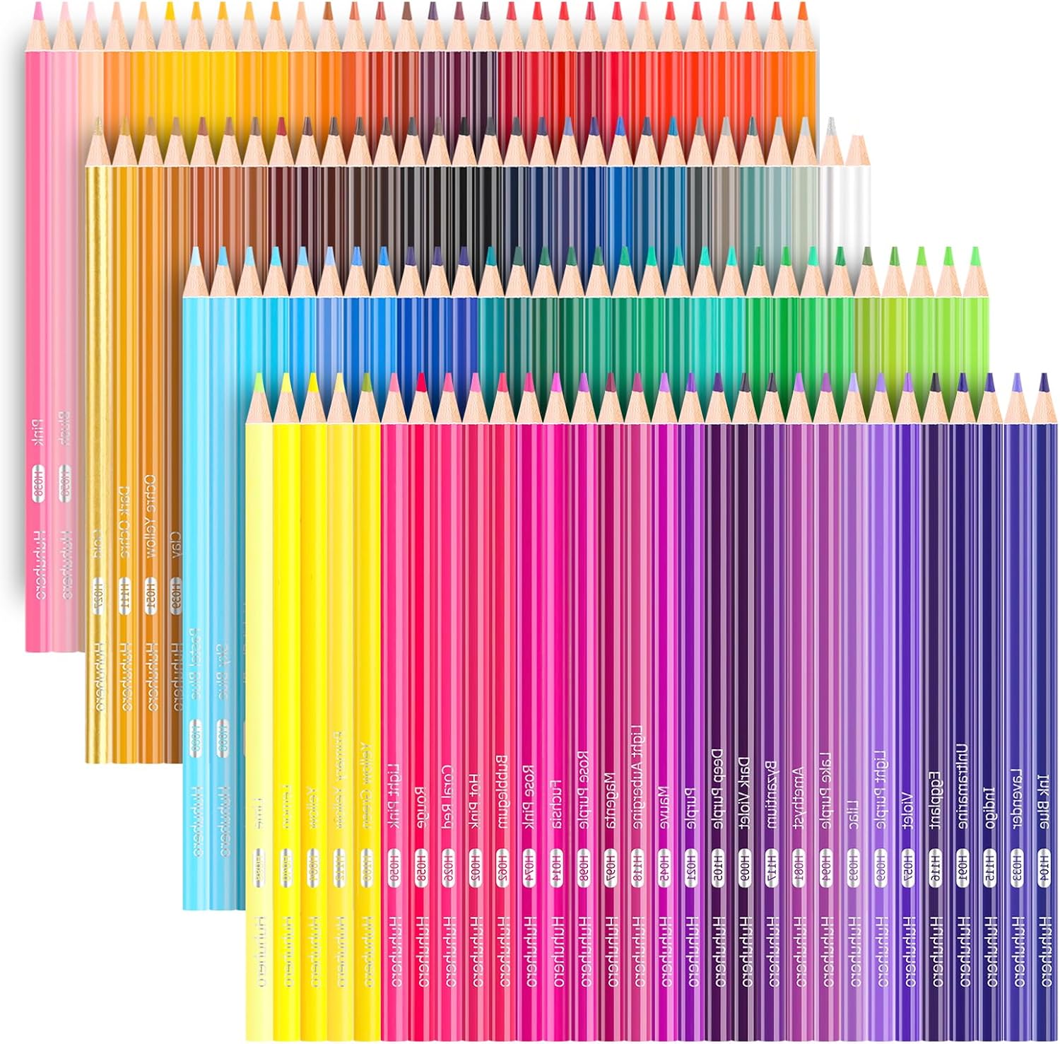 Huhuhero Colored Pencils, 120 Pack Color Pencil for Adult Coloring Book, Soft Co...