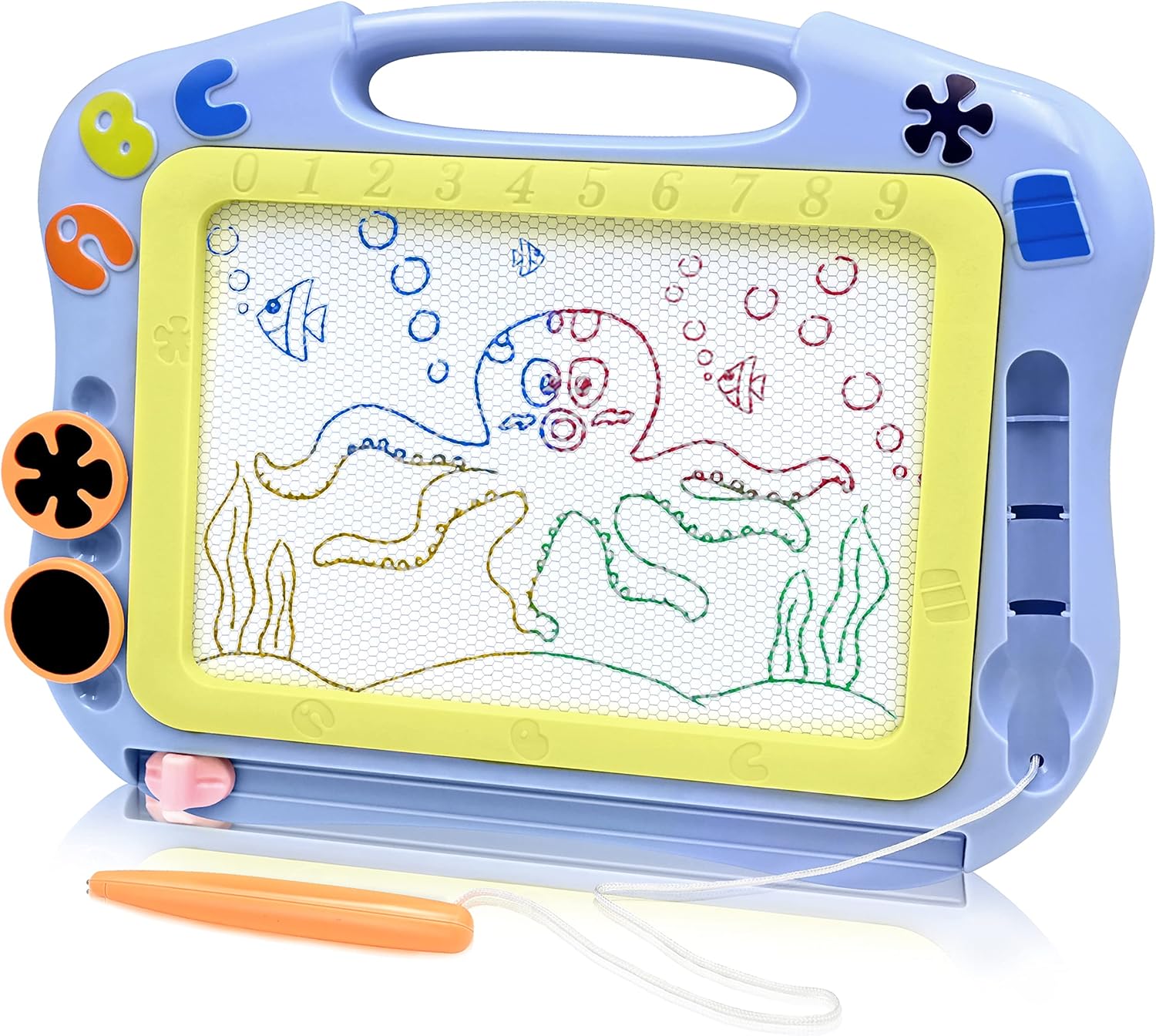 Toys for 2 3 Years Old Boys Girls Gifts, Travel Size Magnetic Drawing Board for...