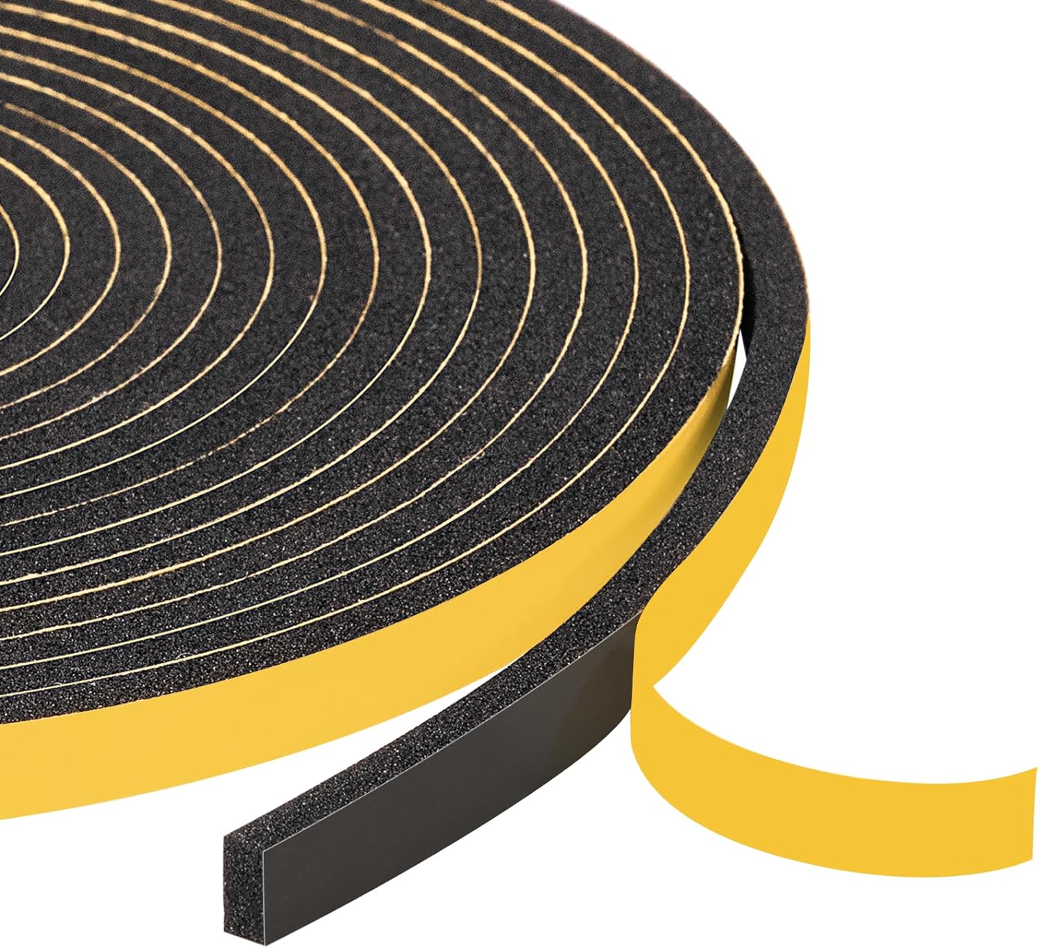 Yotache Foam Weather Stripping 6mm Wide X 3mm Thick, Insulation Soundproofing St...