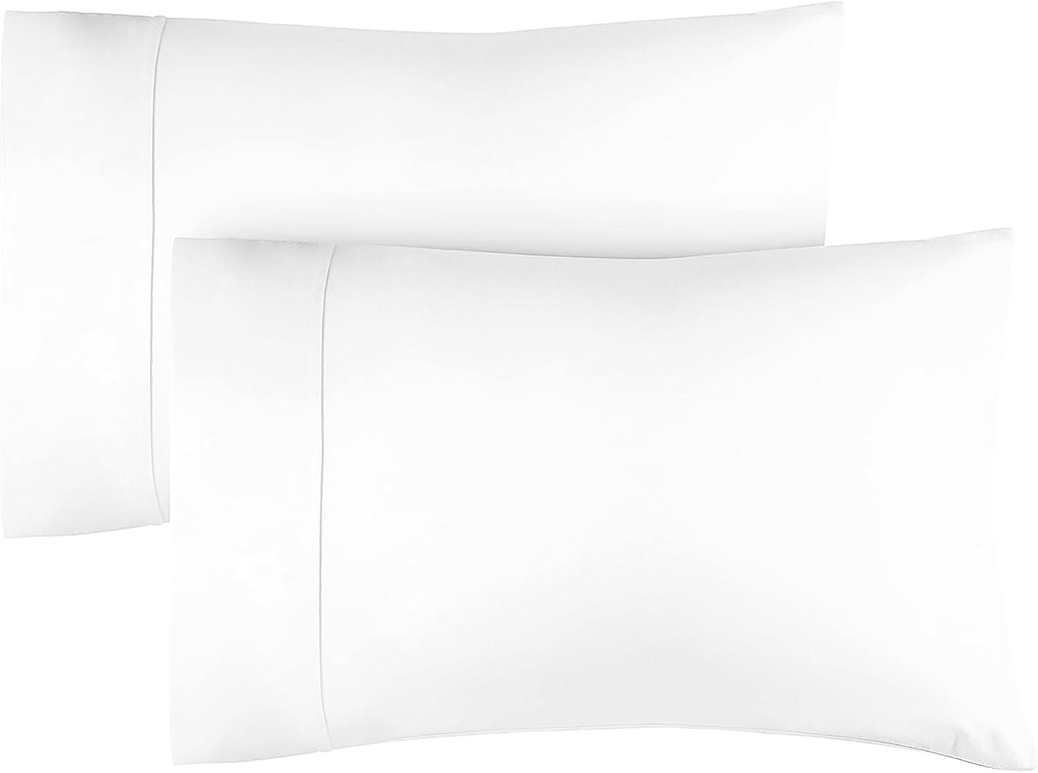 King Size Pillow Cases Set of 2 - Extra Soft Pillowcases - 50cm x 90cm - Breatha...