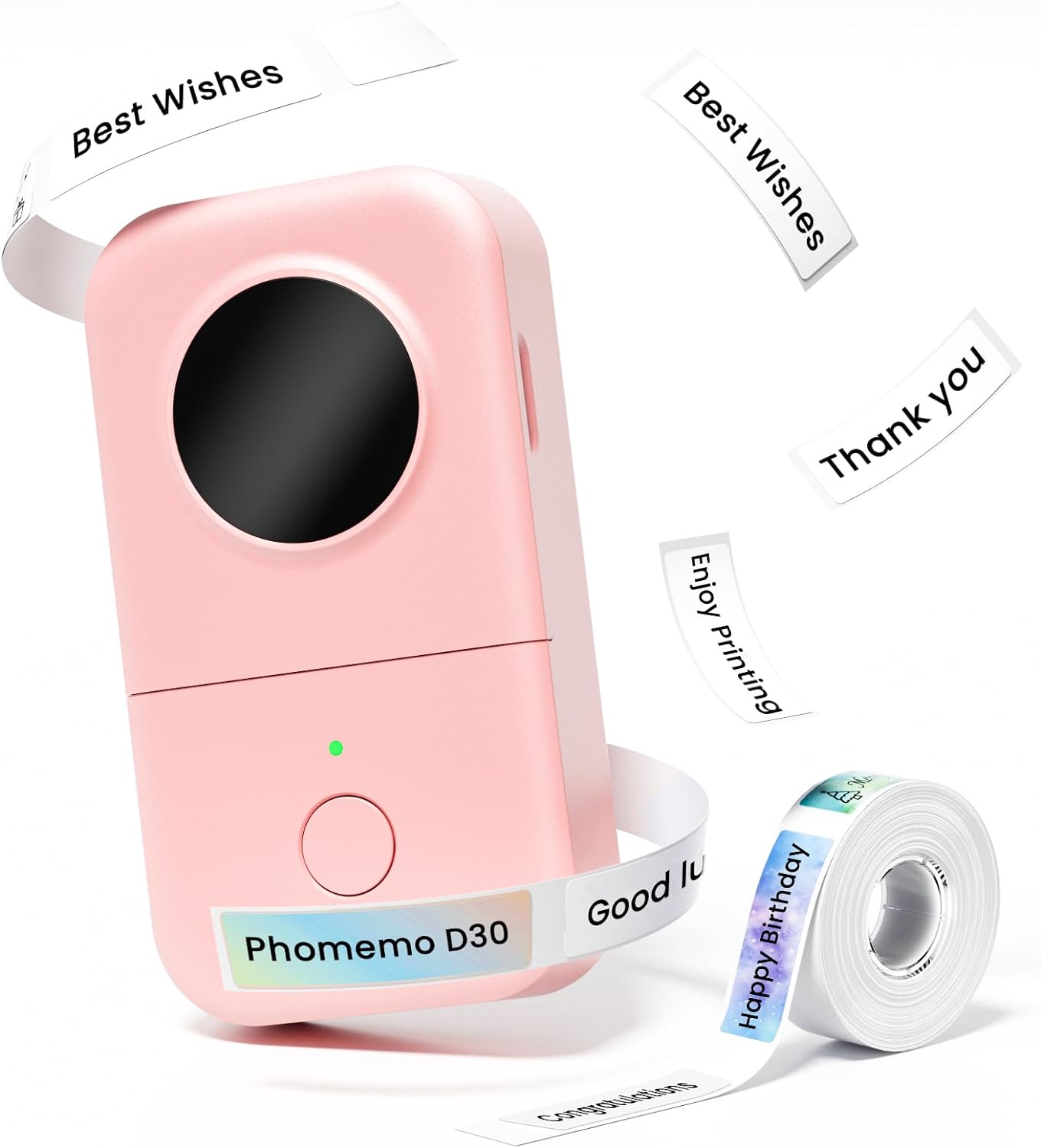 Phomemo D30 Label Maker Machine with Tape Mini Bluetooth Label Maker Thermal Han...