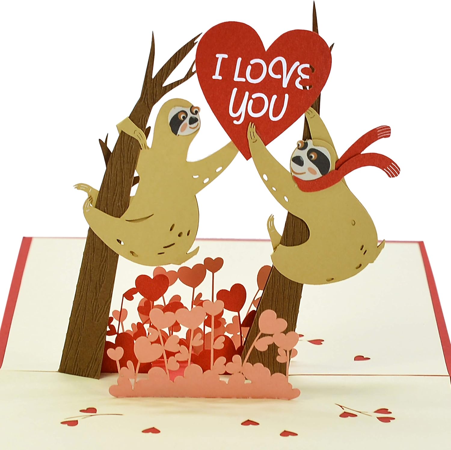 CUTPOPUP Sloth Couple Wedding Anniversary Pop Up Birthday Card for Wife, Husband...