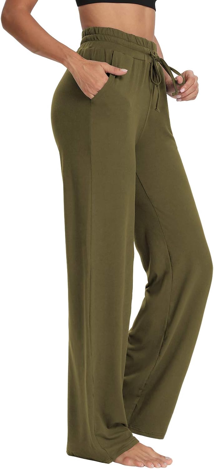 Sarin Mathews Womens Yoga Sweatpants Wide Leg High Waisted Lounge Pajamas Pants...