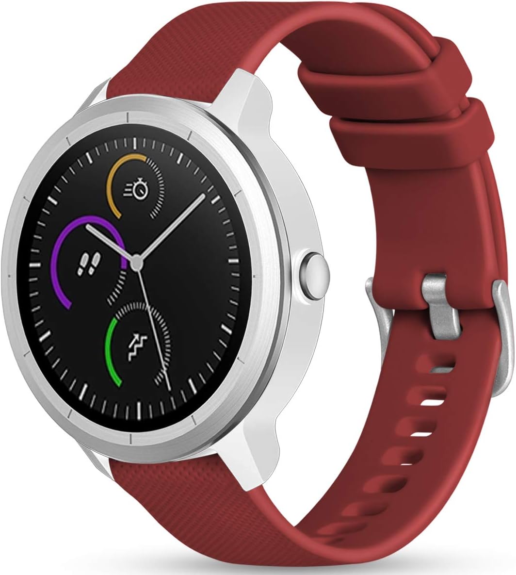 Vobafe 20mm Strap for Garmin Vivoactive 3/3 Music/Venu/Venu 2 Plus/sq/sq 2/Forer...
