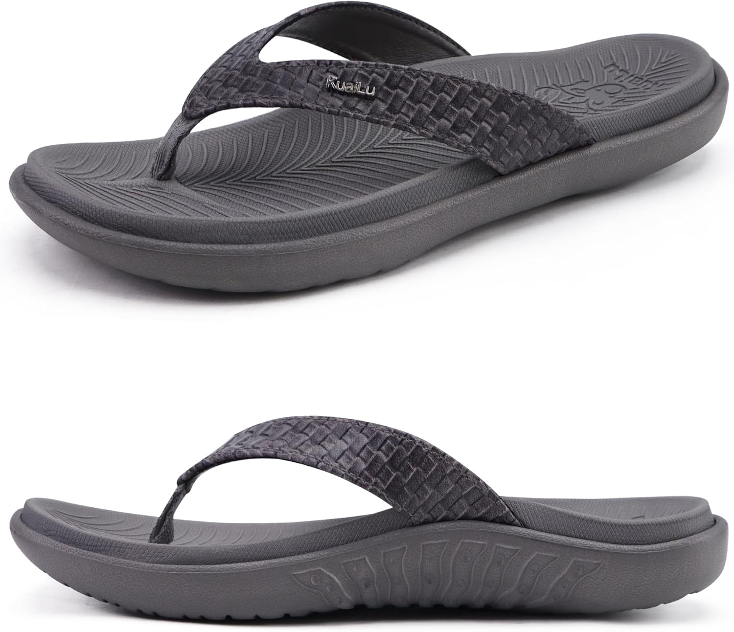 KuaiLu Womens Flip Flops Ladies Yoga Mat Comfortable Walking Thong Sandals with...