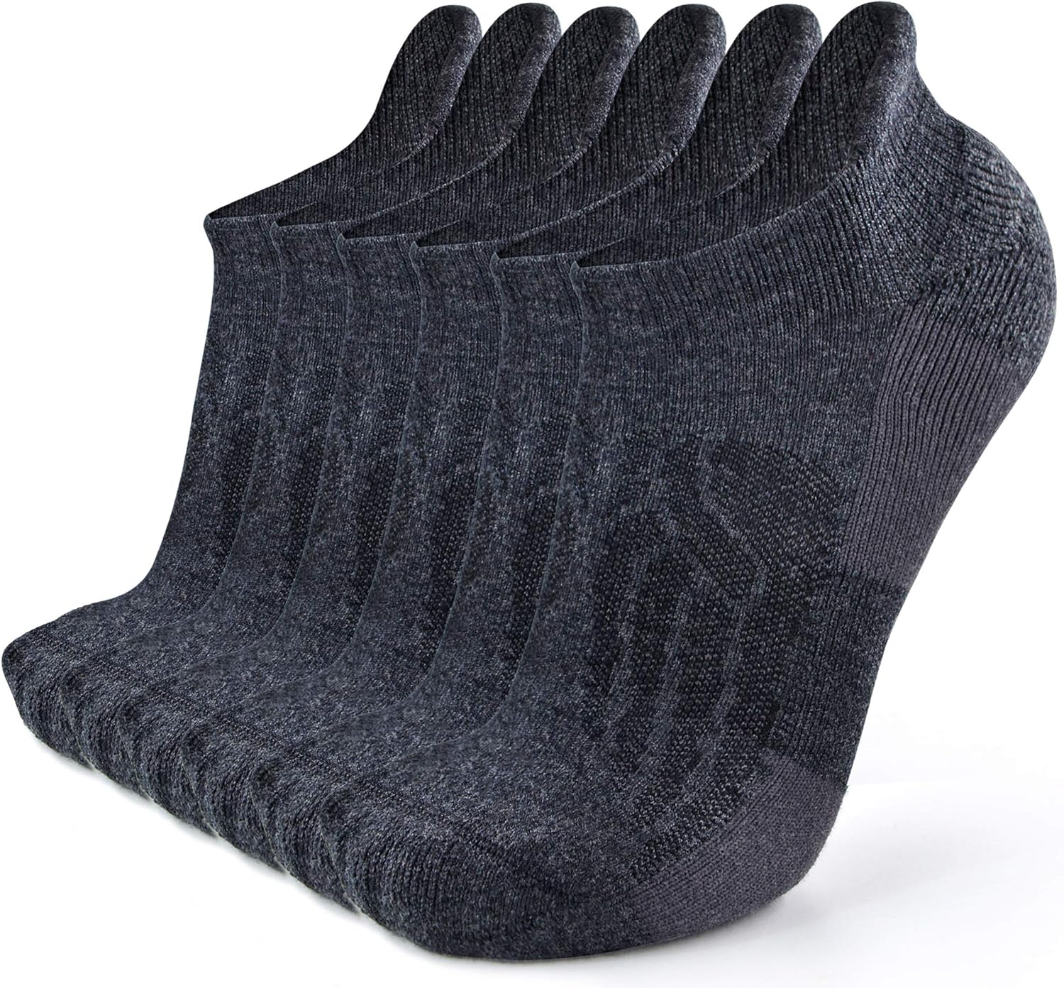 Busy Socks Merino Wool Compression Support Ankle Running Hiking Socks for Men Wo...